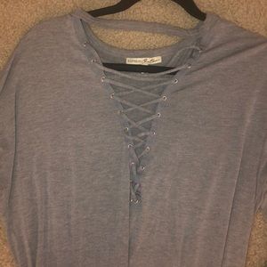 Express Lace up long sleeve